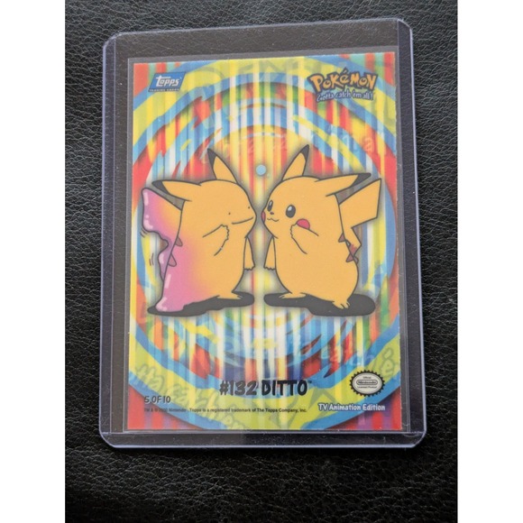 pokemon cards tv animation edition Pokmon Card #EP1 I Choose You Blue Logo 1st Print ENG L0 AGS Collectibles Pokmon Trading Cards series 1